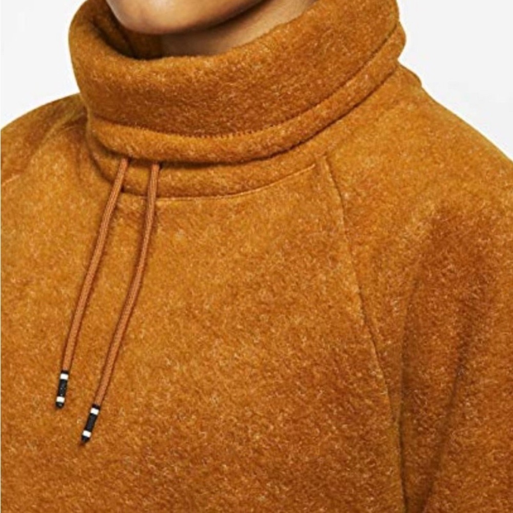 Nike  Therma Cowl Neck Camel Cozy Training Pullover Women's Small - Picture 12 of 12